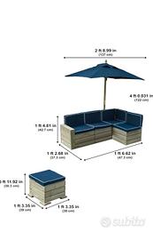 set salottino da Giardino per bambini 