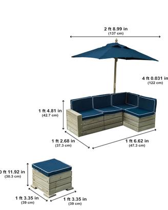 set salottino da Giardino per bambini 