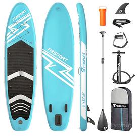 SUP gonfiabile con accessori (pompa e pagaia)