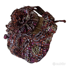 Borsetta Donna Boho- Chic Floreale  Rouches