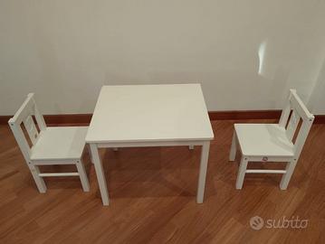 Tavolino e seggioline per bambini Ikea Kritter