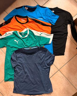 Lotto da 5 magliette sportive per ragazzo