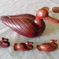 Animali scultura ebano