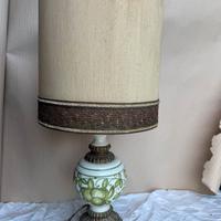 lampada da tavolo vintage in ceramica decorazioni