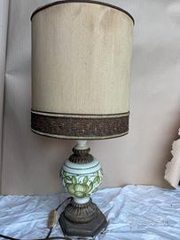 lampada da tavolo vintage in ceramica decorazioni