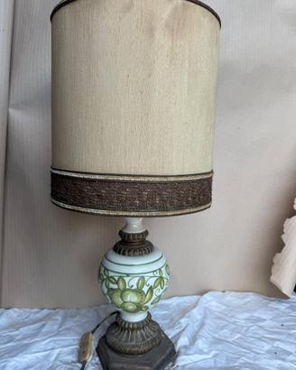 lampada da tavolo vintage in ceramica decorazioni