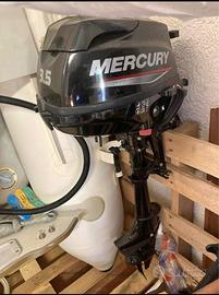 Tender Quiksilver 2.50mt e motore mercuri 2022