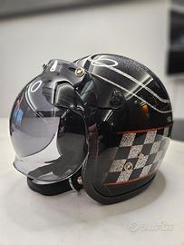 Casco  vintage style con visiera fumè!