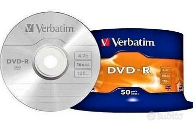 10-20-30- DVD VERBATIM 16X-Matt Silver-Nuovi