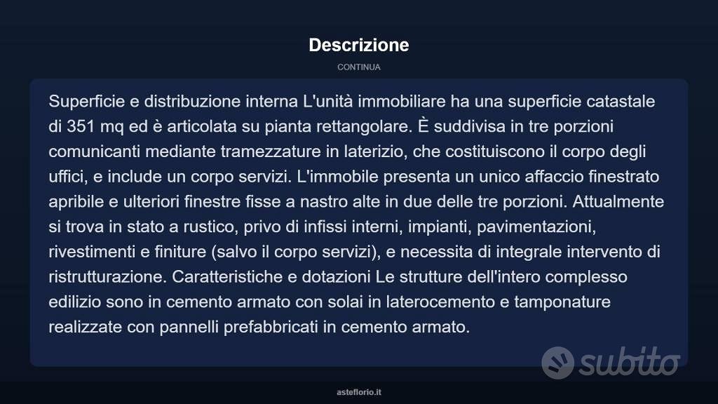 Immobile in asta di 351 m² con più di 5 locali a R - Vista 4