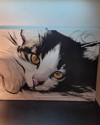 Quadro Gatto di Annamaria Di Giorgi 