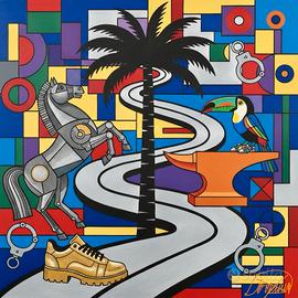 Quadro Moderno Astratto - 60x60