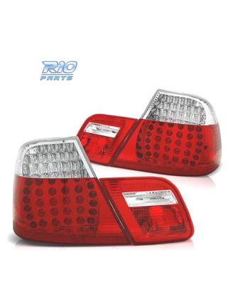 FANALI BMW E46 COUPE 03-07 LED ROSSO CROMATO LOOK 