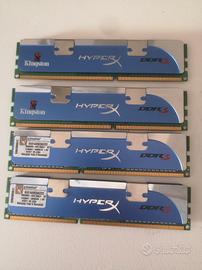 Ram DDR3 Kingston 4Gb(4x1Gb)