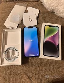 iPhone 14 Nero 128GB completo di accessori