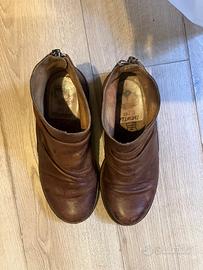 Stivaletto tronchetto FELMINI in pelle arricciata