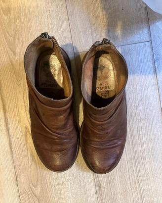 Stivaletto tronchetto FELMINI in pelle arricciata