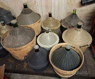 Damigiane vetro 15lt 20lt 25lt 34lt 50lt
