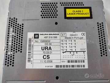 13263052 AUTORADIO OPEL ZAFIRA B 1.9 D 110KW 6M 5P