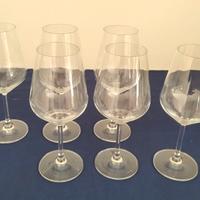 Set 6 Bicchieri Calici da Vino Vd Glass Vetro