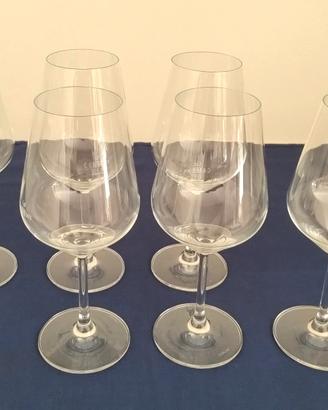 Set 6 Bicchieri Calici da Vino Vd Glass Vetro