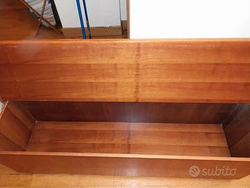 Panca cassapanca contenitore in legno