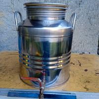 contenitore olio in acciaio inox