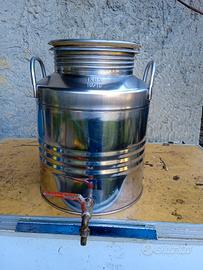 contenitore olio in acciaio inox