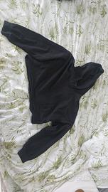 felpa con cappuccio corta ragazza mixerì nera S