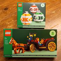 Lego 40603 e 40604 Carrozza e Decorazioni Natale 