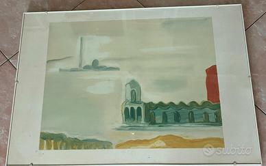 Virgilio guidi litografia quadro