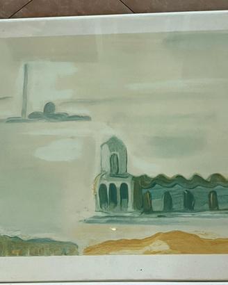 Virgilio guidi litografia quadro