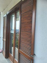 Porte balcone con persiane