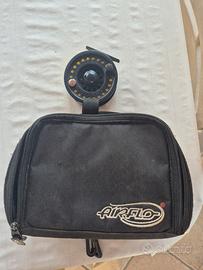 borsa porta mulinelli pesca a mosca + mulinello 