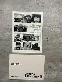 Manuale fotocamera reflex Miranda Sensorex II