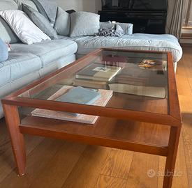 Tavolino Cattelan Italia originale – vetro e legno