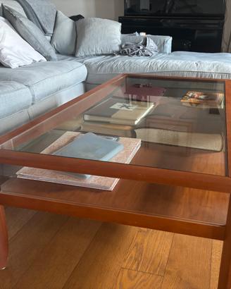 Tavolino Cattelan Italia originale – vetro e legno