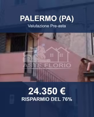 Immobile in asta di 175 m² con box auto a Palermo