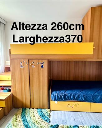 Cameretta bambini letto a castello