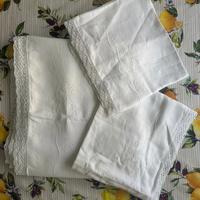 lenzuolo matrimoniale più federe puro Lino