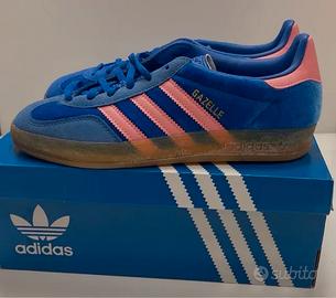 Adidas Gazelle Indoor W Scarpe Donna Blu/Rosa