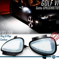 Placchette LED Luci Sotto Specchietto VW Golf 6