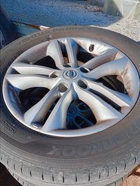 2 cerchi lega+2 gomme estive Qashqai 