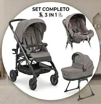 Inglesina Trio Trilogy Stone Grey + Standup +Borsa