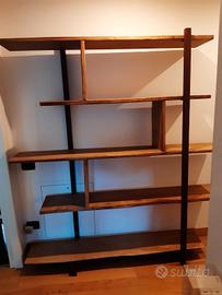 libreria in ferro e rovere 