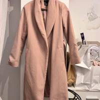 Cappotto lungo color cipria