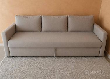 Divano letto a 3 posti con contenitore