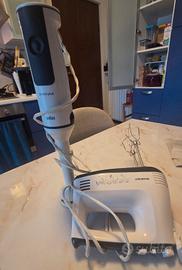 frullatore ad immersione e sbattitore elettrico 