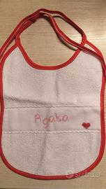 Bavaglino con punto croce