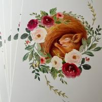 Lotto 5 cartoline biglietti pasquali nuovi